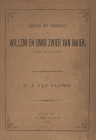 Leven en werken van W. en O.Z. van Haren, Friesche edellui, J. van Vloten