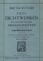 Dichtwerken en oorspronklijke prozaschriften. Deel 3: 1631-1639, Joost van den Vondel
