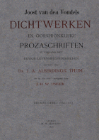 Dichtwerken en oorspronklijke prozaschriften. Deel 10: 1660-1663, Joost van den Vondel