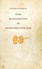 Over handschriften en handschriftenkunde, W.L. de Vreese