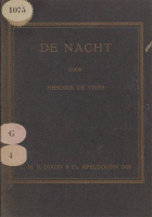 De nacht, Hendrik de Vries