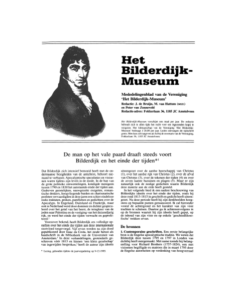 Titelpagina van Het Bilderdijk-Museum. Jaargang 13