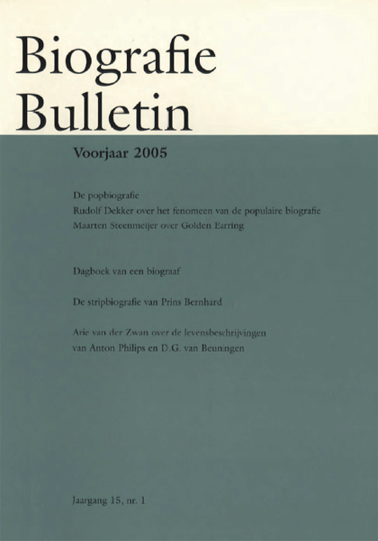 Biografie Bulletin. Jaargang 15