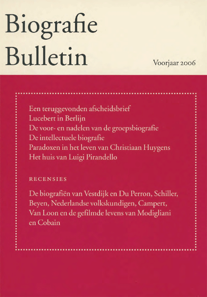 Biografie Bulletin. Jaargang 16