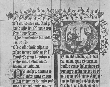 Hs. 400. Pontificale. fol. 63b.