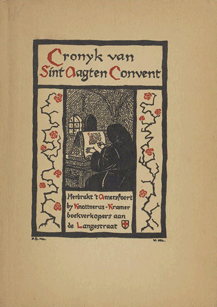 Titelpagina van Cronyk van Sint Aagten Convent. Een oude kloosterkroniek uit de 15-17e eeuw