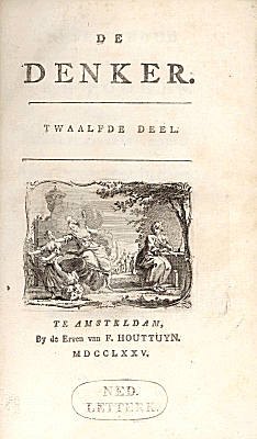 De Denker. Deel 12 (1774)