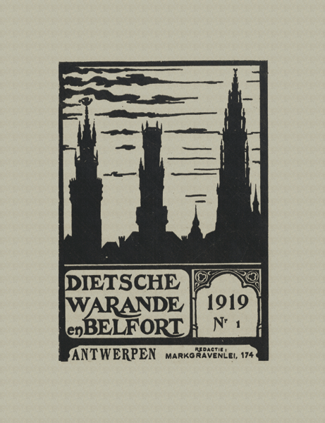 Titelpagina van Dietsche Warande en Belfort. Jaargang 1919