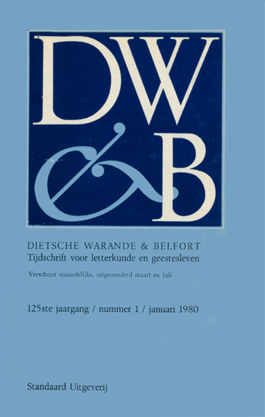 Titelpagina van Dietsche Warande en Belfort. Jaargang 125
