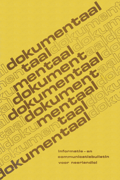 Titelpagina van Dokumentaal. Register op de Jaargangen 1 (1972) t/m 10 (1981)