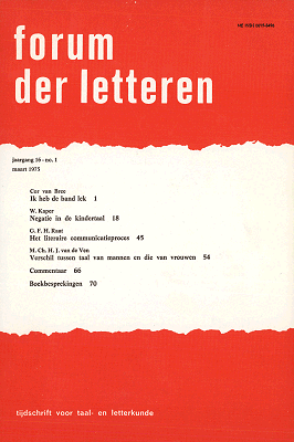 Titelpagina van Forum der Letteren. Jaargang 1975