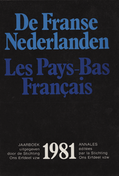 Titelpagina van De Franse Nederlanden / Les Pays-Bas Français. Jaargang 1981
