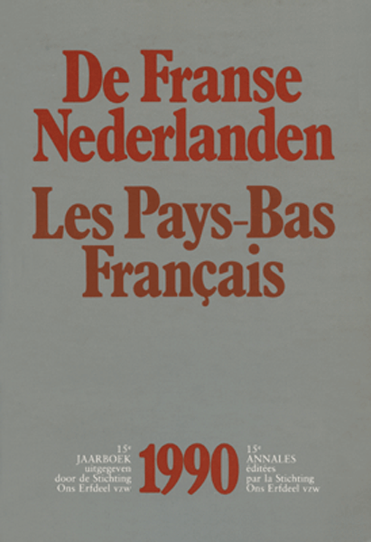 De Franse Nederlanden / Les Pays-Bas Français. Jaargang 1990