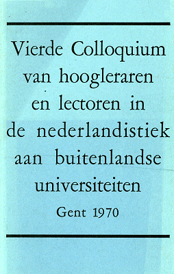 Colloquium Neerlandicum 4 (1970)