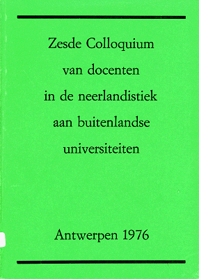 Colloquium Neerlandicum 6 (1976)