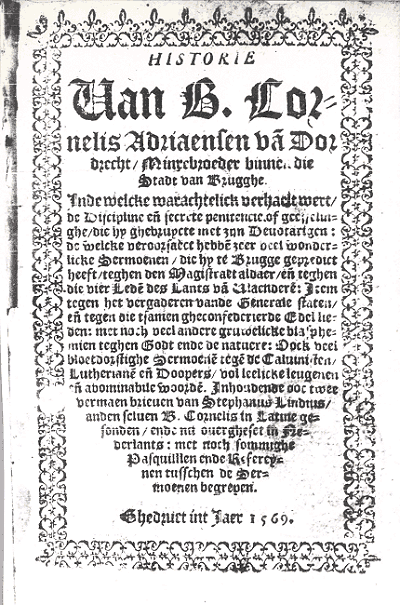 Titelpagina van Historie van broer Cornelis