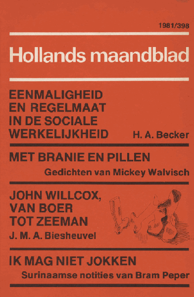 Titelpagina van Hollands Maandblad. Jaargang 1981 (398-409)
