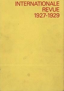 Titelpagina van Internationale Revue i 10 1927-1929