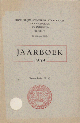 Jaarboek De Fonteine. Jaargang 1959