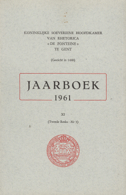 Titelpagina van Jaarboek De Fonteine. Jaargang 1961
