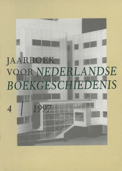 Jaarboek voor Nederlandse Boekgeschiedenis. Jaargang 4.