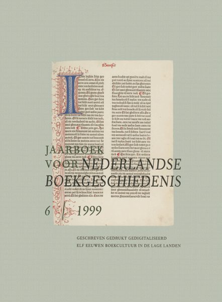 Jaarboek voor Nederlandse boekgeschiedenis. Jaargang 6