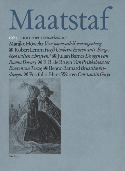 Titelpagina van Maatstaf. Jaargang 32