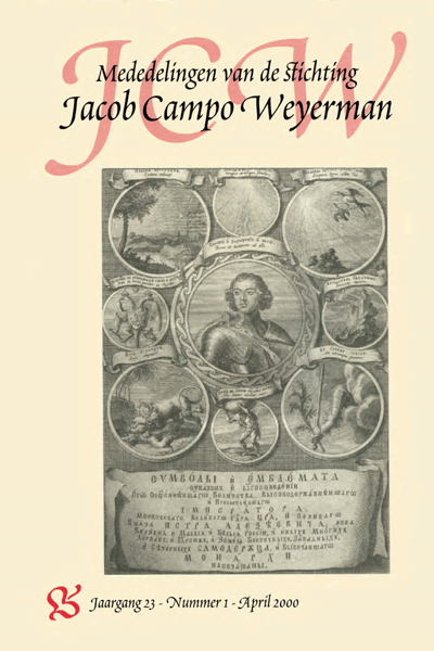 Mededelingen van de Stichting Jacob Campo Weyerman. Jaargang 23