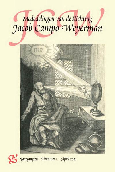 Titelpagina van Mededelingen van de Stichting Jacob Campo Weyerman. Jaargang 28