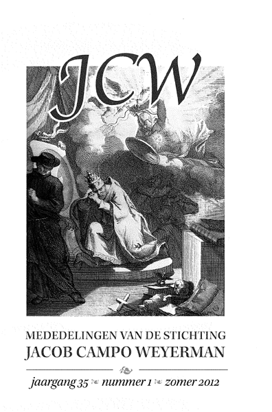 Titelpagina van Mededelingen van de Stichting Jacob Campo Weyerman. Jaargang 35