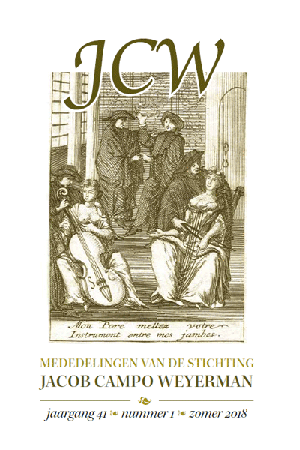 Titelpagina van Mededelingen van de Stichting Jacob Campo Weyerman. Jaargang 41