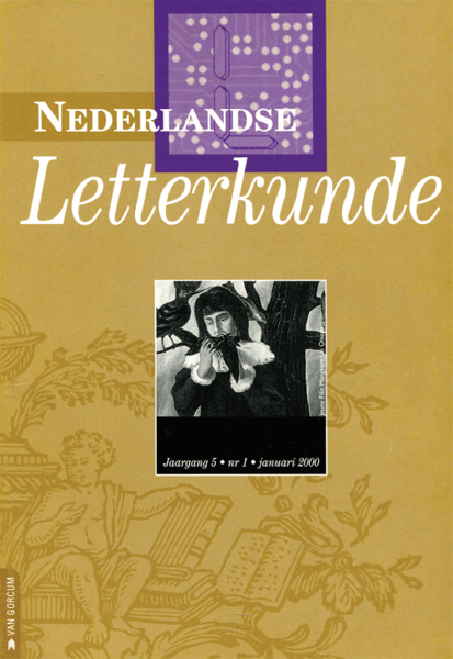 Titelpagina van Nederlandse Letterkunde. Jaargang 5