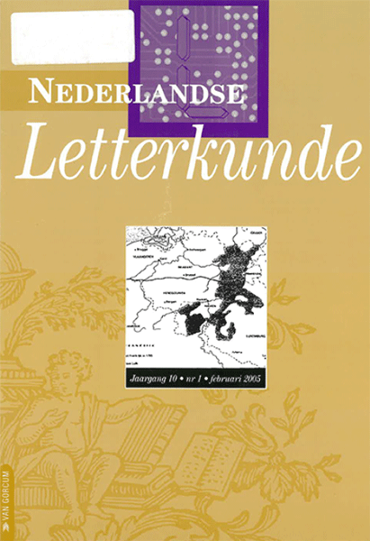 Titelpagina van Nederlandse Letterkunde. Jaargang 10