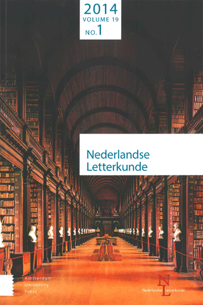 Titelpagina van Nederlandse Letterkunde. Jaargang 19