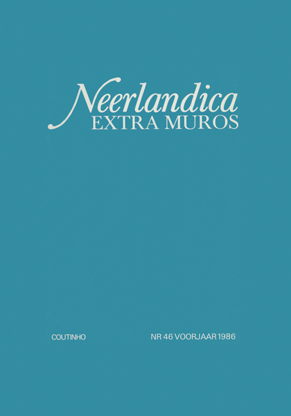 Titelpagina van Neerlandica extra Muros. Jaargang 1986