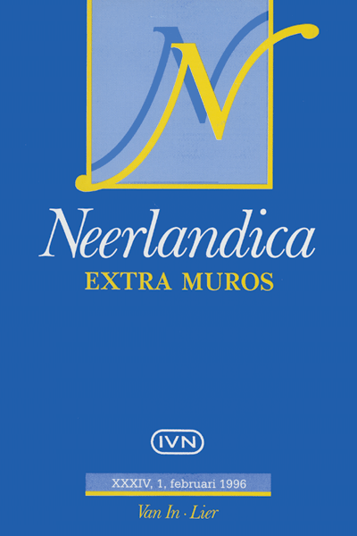 Titelpagina van Neerlandica extra Muros. Jaargang 1996