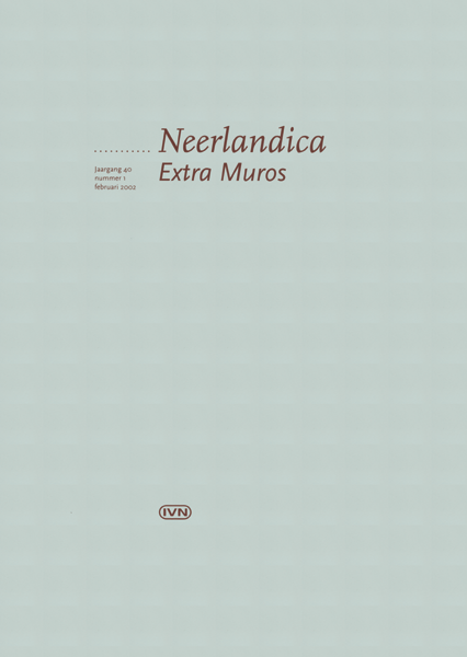Titelpagina van Neerlandica extra Muros. Jaargang 2002