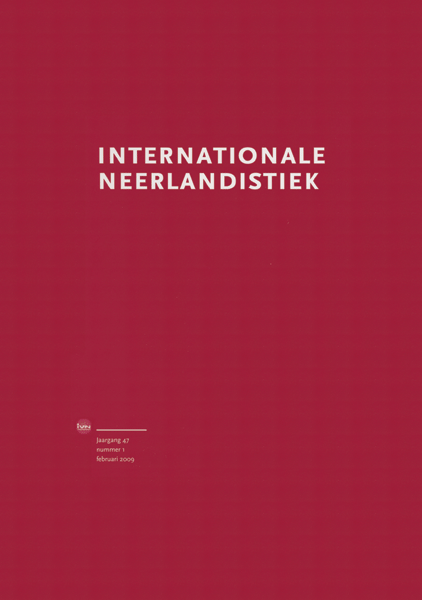 Titelpagina van Internationale Neerlandistiek. Jaargang 2009