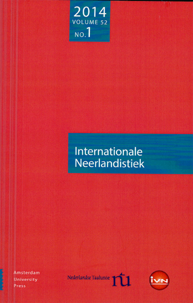 Titelpagina van Internationale Neerlandistiek. Jaargang 2014