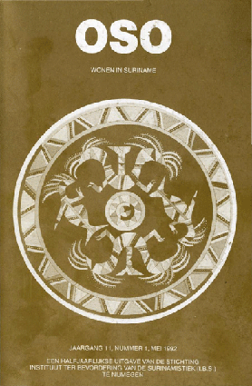 Titelpagina van OSO. Tijdschrift voor Surinaamse taalkunde, letterkunde en geschiedenis. Jaargang 11