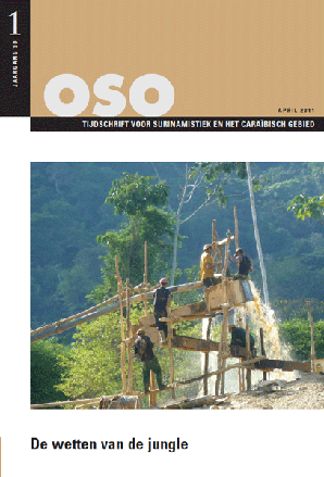 Titelpagina van OSO. Tijdschrift voor Surinaamse taalkunde, letterkunde en geschiedenis. Jaargang 30