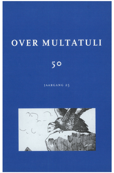 Titelpagina van Over Multatuli. Jaargang 25. Delen 50-51