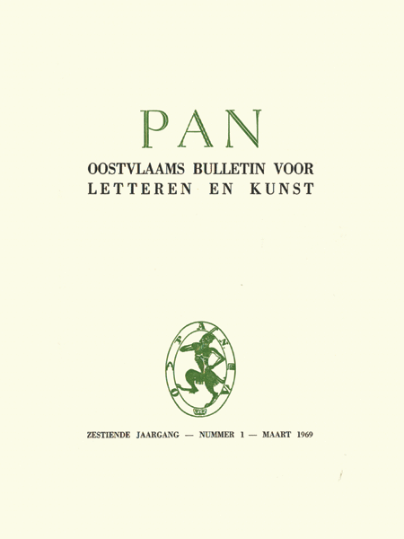 Titelpagina van Pan. Oostvlaams Bulletin voor Letteren en Kunst. Jaargang 16