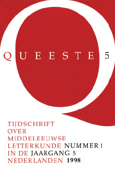 Titelpagina van Queeste. Tijdschrift over middeleeuwse letterkunde in de Nederlanden. Jaargang 1998