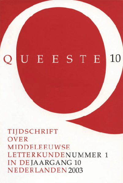 Queeste. Tijdschrift over middeleeuwse letterkunde in de Nederlanden. Jaargang 2003