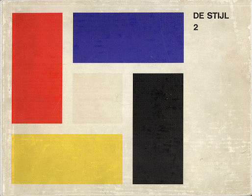 Titelpagina van De Stijl 2 1921-1932