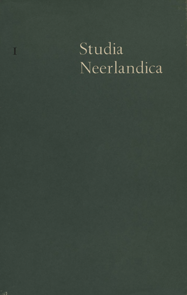 Studia Neerlandica. Jaargang 1970
