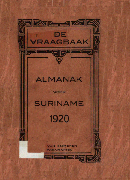 De Vraagbaak. Almanak voor Suriname 1920