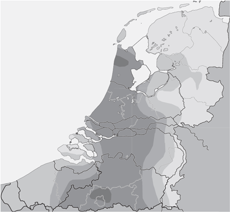 Kaart 5: Gezuiverde sprekerwaarden in de positie voor - f/v (16)