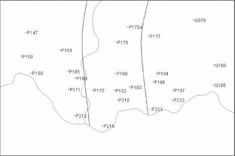 Kaart 1: het onderzoeksgebied

West-Getelands: Attenhoven (P 169), Ezemaal (P 166), Hakendover (P 150), Landen (P 171), Neerlanden (P 165), Oplinter (P 147), Orsmaal-Gussenhoven (P 159) en Walshoutem (P 212)

Truierlands: Borlo (P 218), Buvingen (P 182), Gingelom (P 175), Kerkom (P 180), Kortijs (P 215), Melveren (P 176a), Mielen-boven-Aalst (P 183) en Sint-Truiden (P 176)

Lonerlands: Batsheers (P 222), Bommershoven (Q 160), Gelinden (P 186), Groot-Gelmen (P 184), Heers (P 197), Rukkelingen-Loon (P 223), Vechmaal (Q 166), Wellen (Q 78) en Zepperen (P 177)